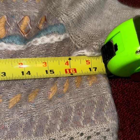 Free People Oversized Boho Knit Tunic Sweater Gray Size Small - Picture 7 of 13